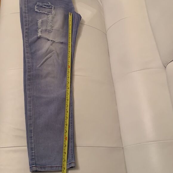 Bee & Ceci L.A. Distressed Patchwork Jeans Size 11( junior) - Picture 6 of 13